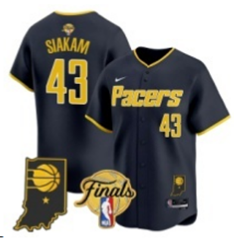 Men 2025 Indiana Pacers #43 Siakam black NBA Jersey